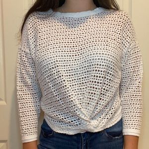 Mesh like knot sweater
